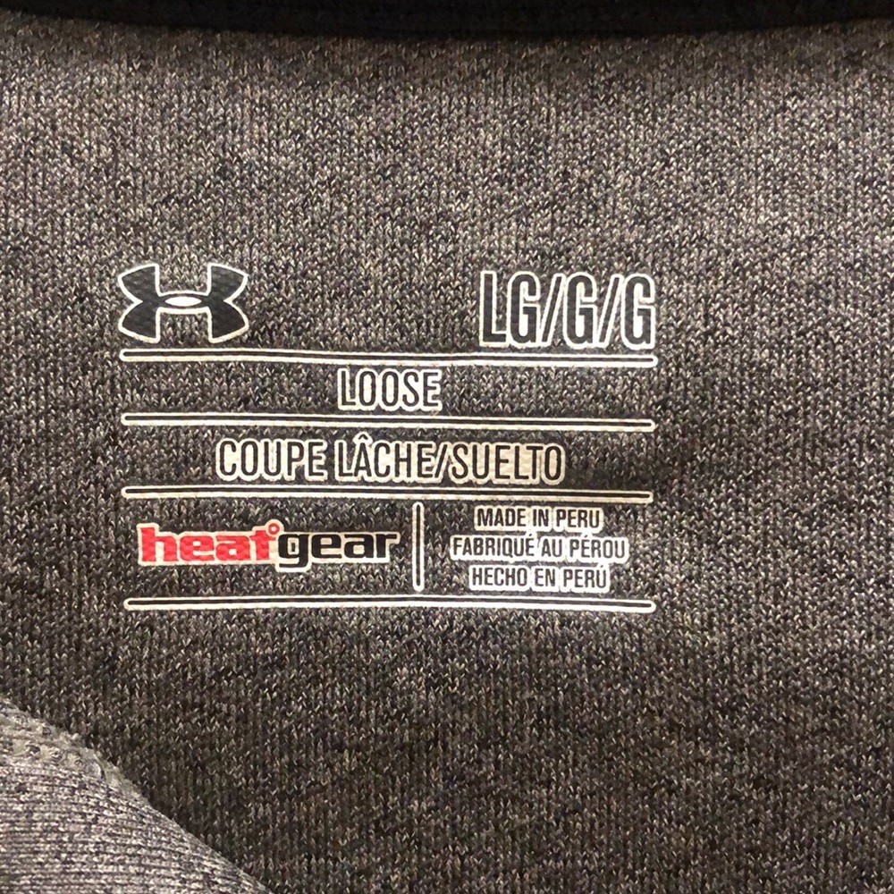 Under Armour Men’s Gray Loose Fit Heat Gear Polo, Large - Picture 7 of 8